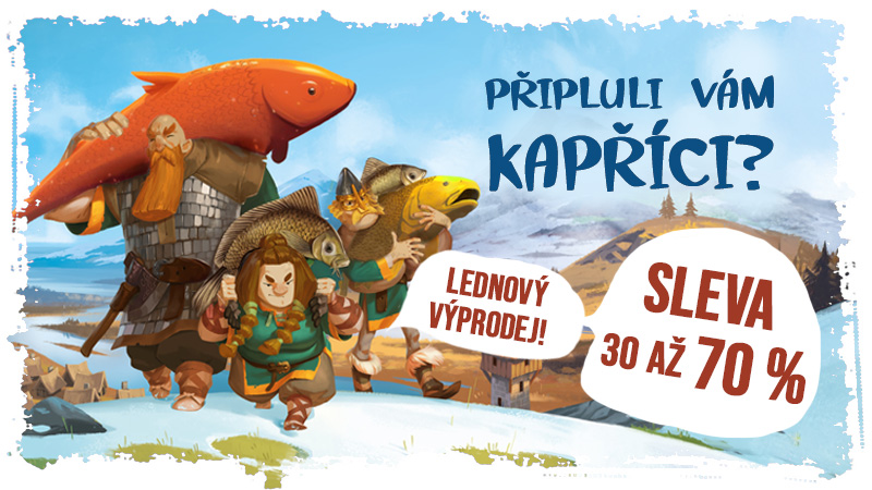 kapříci lednový výprodej deskovek